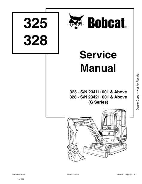 2001 bobcat 325g mini excavator|bobcat 325 hydraulic schematics diagram.